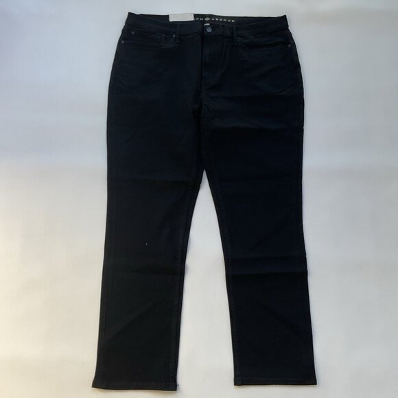 $60 Joseph Abboud Men’s Jeans Straight Fit Black Comfort Stretch Denim Sz 40X32 - Picture 2 of 11